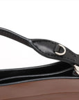 Pre-Loved Margit Handbag Leather Small with Silver Hardware, Brown