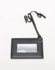 Pre-Loved Classic City Handbag Canvas Plain Mini with Silver Hardware, Black