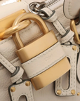 Pre-Loved Paddington Handbag Leather Medium with Aged Gold Hardware, Ivory