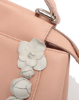 Pre-Loved Peekaboo Handbag Leather Mini with Silver Hardware, Pink