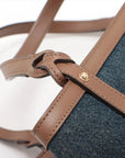Pre-Loved Craft Tote Denim with Gold Hardware, Blue