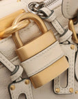 Pre-Loved Paddington Handbag Leather Medium with Aged Gold Hardware, Ivory