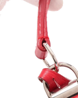 Pre-Loved Lockme II Handbag Leather with Silver Hardware, Red