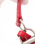 Pre-Loved Lockme II Handbag Leather with Silver Hardware, Red