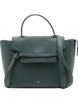 Pre-Loved Belt Bag Handbag Leather Micro with Gold Hardware, Green