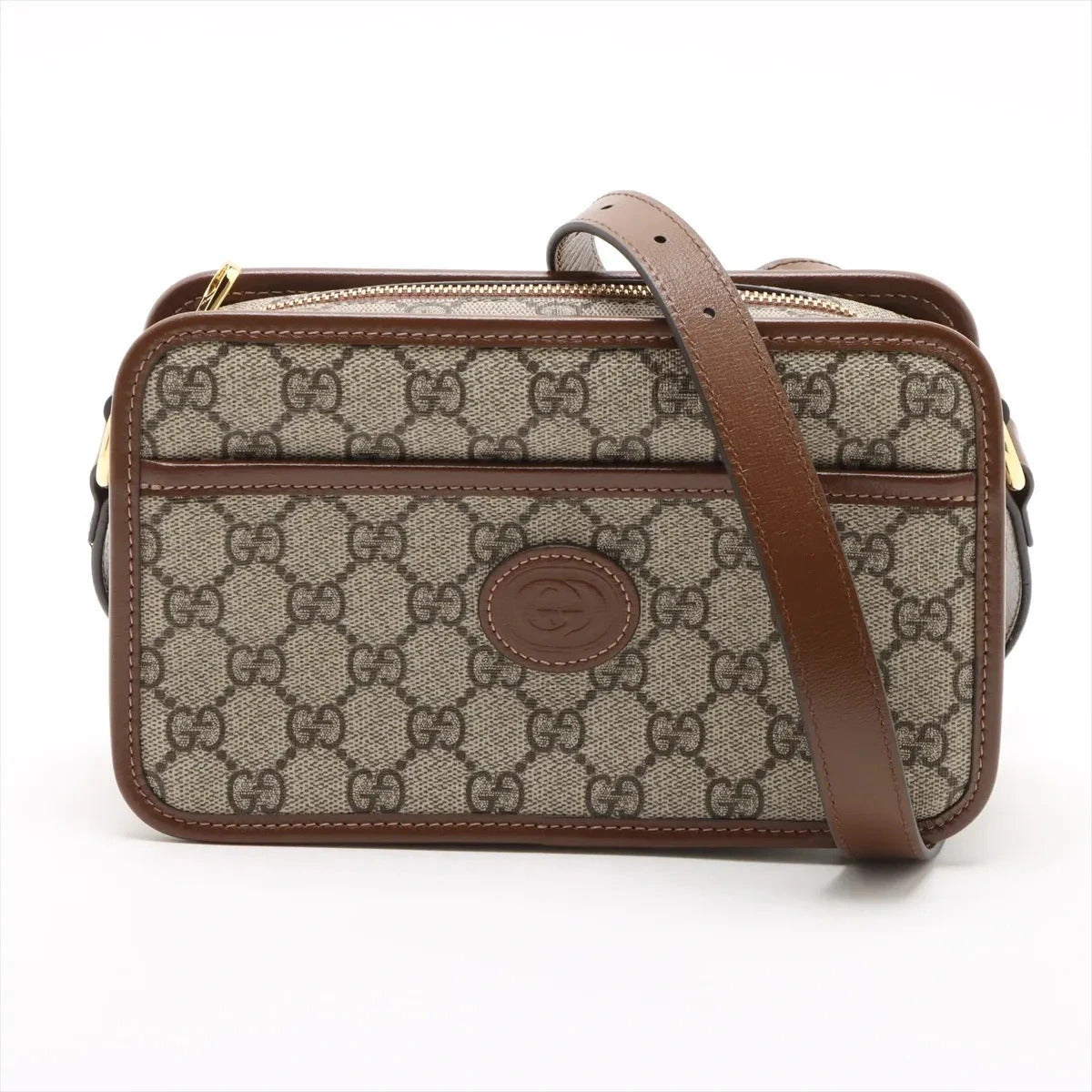 Pre-Loved GG Retro Interlocking G Camera Bag Crossbody Bag GG