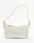 Pre-Loved Romy Shoulder Bag Leather with Gold Hardware, White