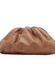 Pre-Loved The Pouch Clutch Leather with Gold Hardware, Tan