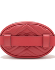 Pre-Loved GG Marmont Belt Bag Quilted Leather with Aged Gold Hardware, Red