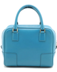 Pre-Loved Amazona Handbag Leather Small with Gold Hardware, Blue