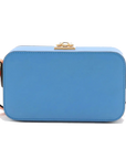 Pre-Loved Blondie Crossbody Bag Leather Mini with Gold Hardware, Blue