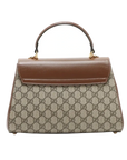 Pre-Loved Horsebit 1955 Handbag Monogram Coated Canvas with Gold Hardware, Beige/Brown