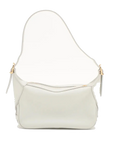 Pre-Loved Romy Shoulder Bag Leather with Gold Hardware, White
