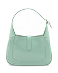 Pre-Loved Jackie Shoulder Bag Leather Small with Gold Hardware, Mint Green
