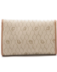 Pre-Loved Honeycomb Chain Bag Crossbody Bag Coated Canvas with Gold Hardware, Beige