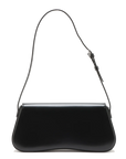 Pre-Loved Triomphe Shoulder Bag Leather with Silver Hardware, Black