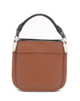 Pre-Loved Margit Handbag Leather Small with Silver Hardware, Brown
