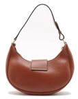 Pre-Loved Ava Triomphe Shoulder Bag Leather Small with Gold Hardware, Tan
