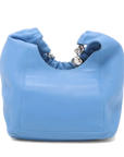 Pre-Loved Squeeze Shoulder Bag Leather Small with Silver Hardware, Blue