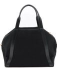 Pre-Loved Rive Gauche Tote Canvas Maxi with Gold Hardware, Black