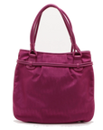 Pre-Loved Diorissimo Tote Oblique Coated Canvas with Silver Hardware, Magenta