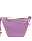 Pre-Loved Hammock Hobo Crossbody Bag Leather Mini with Gold Hardware, Purple