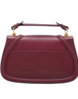 Pre-Loved Blondie Shoulder Bag Leather Mini with Gold Hardware, Burgundy