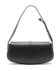 Pre-Loved Tabou Clutch on Strap Shoulder Bag Leather with Gold Hardware, Black