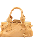Pre-Loved Paddington Handbag Leather with Gold Hardware, Tan