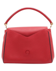 Pre-Loved Double V Handbag Monogram Leather with Gold Hardware, Red