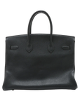 Pre-Loved Birkin Handbag Leather 35 with Gold Hardware, Black