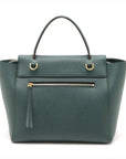 Pre-Loved Belt Bag Handbag Leather Micro with Gold Hardware, Dark Green