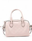 Pre-Loved Boston Bag Handbag Guccissima Leather Mini with Gold Hardware, Light Pink