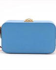 Pre-Loved Blondie Crossbody Bag Leather Mini with Gold Hardware, Blue
