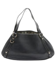 Pre-Loved Abbey D-Ring Tote Leather with Gold Hardware, Black