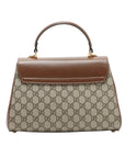 Pre-Loved Horsebit 1955 Handbag Monogram Coated Canvas with Gold Hardware, Beige/Brown