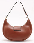 Pre-Loved Ava Triomphe Shoulder Bag Leather Small with Gold Hardware, Tan