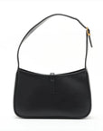 Pre-Loved Le 5 à 7 Shoulder Bag Smooth Leather with Gold Hardware, Black