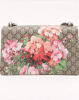 Pre-Loved Dionysus Blooms Shoulder Bag Monogram Coated Canvas Small with Aged Silver Hardware, Beige Ebony