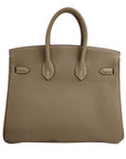 Pre-Loved Birkin Handbag Leather with Gold Hardware 25, Etoupe