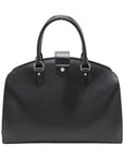 Pre-Loved Pont Neuf Handbag Leather GM with Silver Hardware, Black