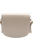 Pre-Loved Triomphe Besace Crossbody Bag Leather Small with Gold Hardware, Beige