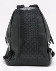 Pre-Loved GG Imprime Backpack Monogram Coated Canvas with Silver Hardware, Black