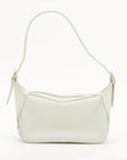 Pre-Loved Romy Shoulder Bag Leather with Gold Hardware, White