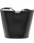 Pre-Loved Web Bucket Bag Bucket Bag Leather with Gold Hardware, Black