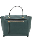 Pre-Loved Belt Bag Handbag Leather Micro with Gold Hardware, Green
