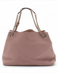 Pre-Loved Soho Shoulder Bag Leather Medium with Gold Hardware, Pink