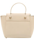 Pre-Loved Belt Bag Handbag Leather Micro with Gold Hardware, Cream