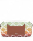 Pre-Loved Triomphe Camera Bag Crossbody Bag Triomphe Coated Canvas Small with Silver Hardware, Multicolor Gradient