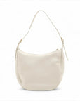 Pre-Loved Heritage Triomphe Hobo Shoulder Bag Leather with Gold Hardware, Cream